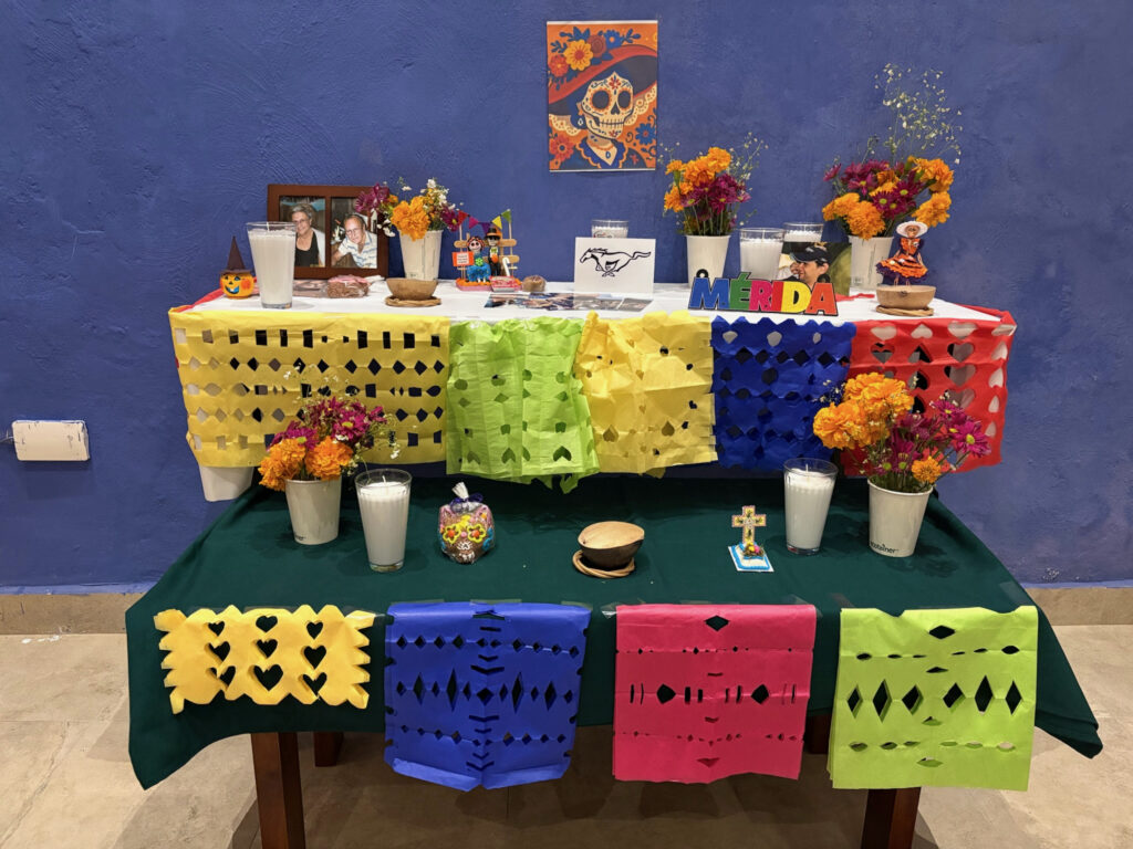 Altar for Hanal Pixan, el dia de los muertos. 